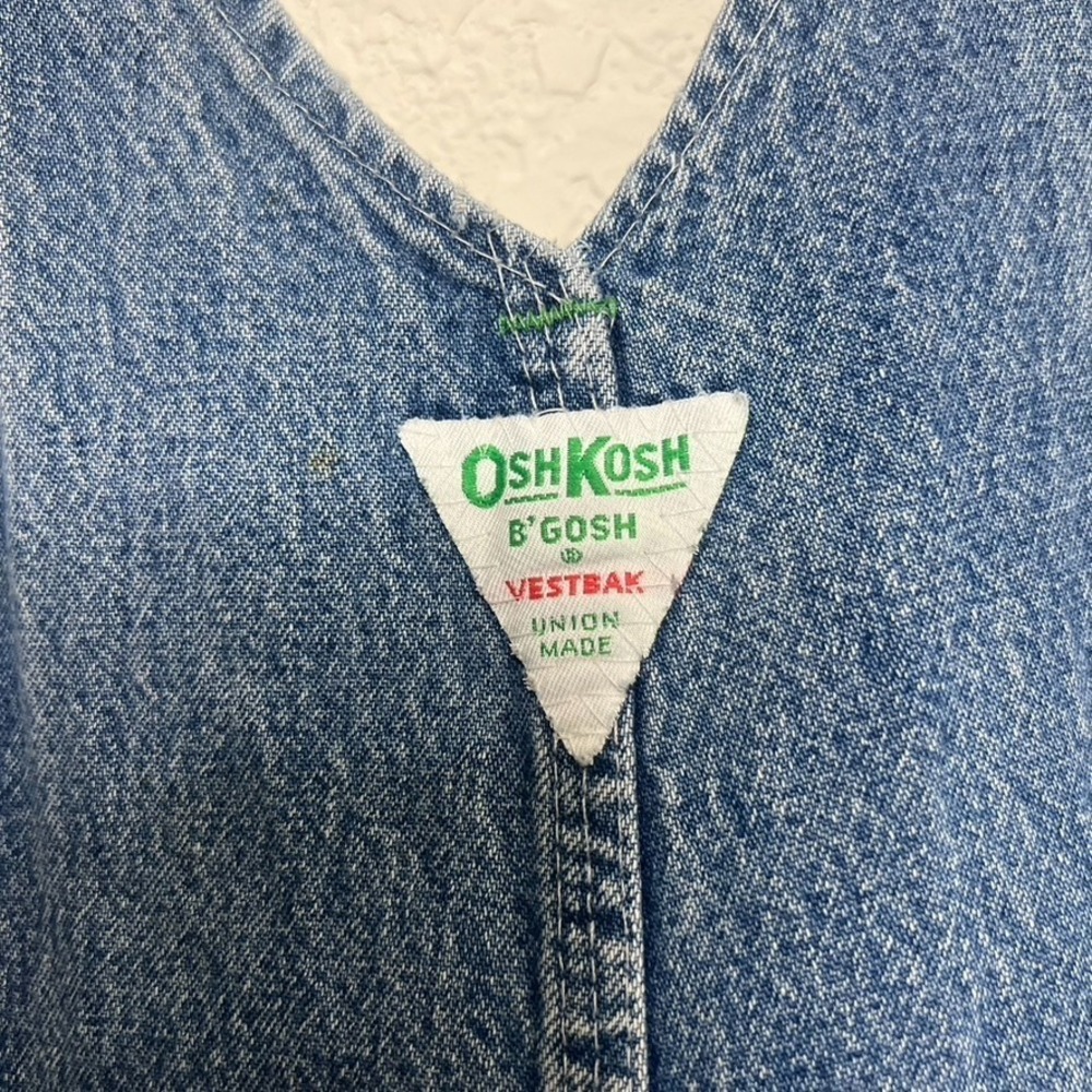 Vintage OshKosh B'Gosh Denim Overalls Union Made / Vestbak / Sanforized / USA - Picture 8 of 16